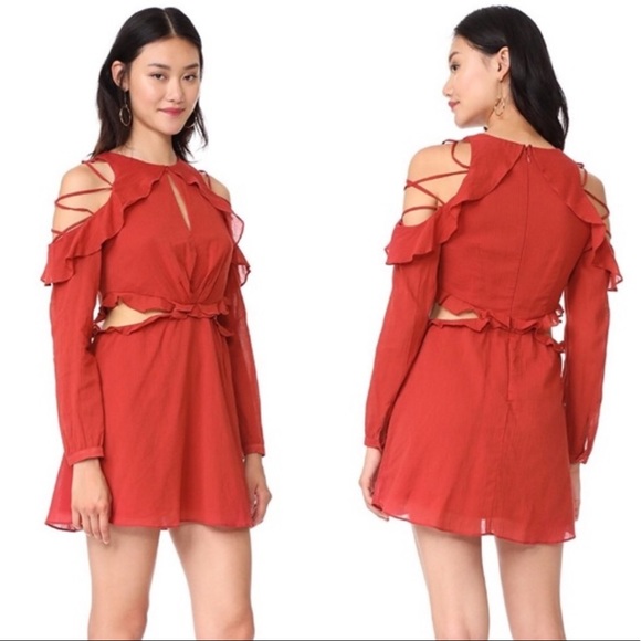 Red Carter Dresses & Skirts - Red Carter Rhiannon Cutout Mini Dress SZ M EUC